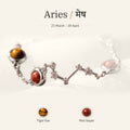 Aries zodiac constellation bracelet for women – silver