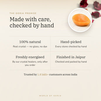 The Oorja promise – Yellow Aventurine Crystal Diya