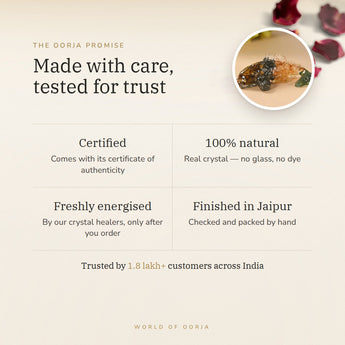 The Oorja promise – Dhan Yog Crystal Fish