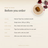 Tiger Eye Tumble Stones – good to know before you order