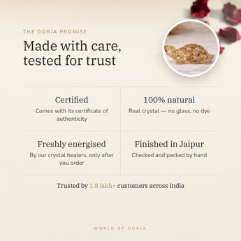 The Oorja promise – Vastu Citrine Tortoise