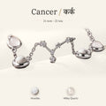 Cancer zodiac constellation bracelet for women – silver