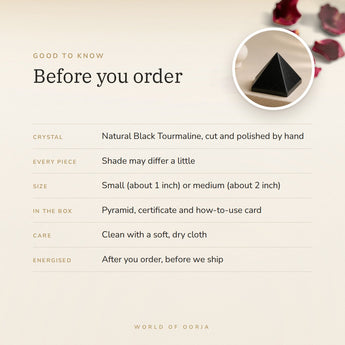 Black Tourmaline Pyramid – good to know before you order