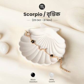 Scorpio constellation bracelet in gold