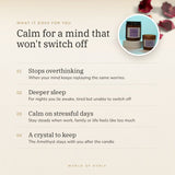 Amethyst Crystal Candle benefits – World of Oorja