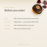 Karungali Mala – good to know before you order: what is in the box, energised after order