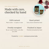 The Oorja promise – Green Aventurine Crystal Candle
