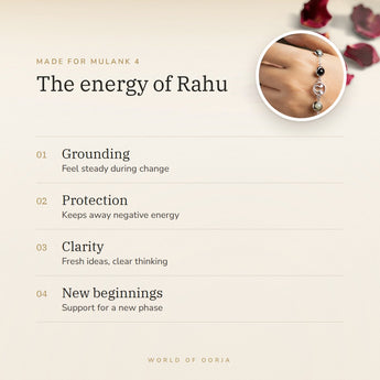 Mulank 4 Rahu Charm Bracelet benefits – World of Oorja