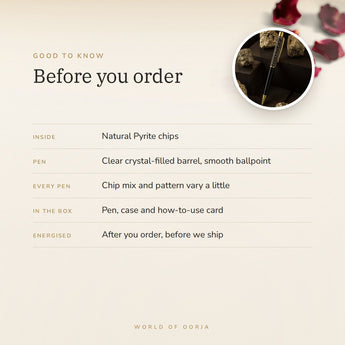 Pyrite Crystal Pen – good to know before you order