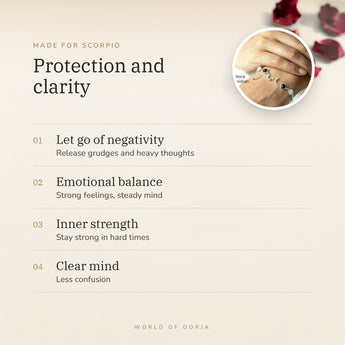 Scorpio constellation bracelet benefits – World of Oorja