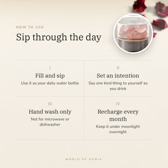Rose Quartz Water Bottle – sip through the day, how to use and where to keep it