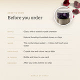 Amethyst Water Bottle – good to know before you order