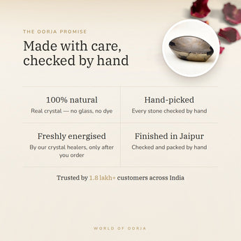 The Oorja promise – Pyrite Crystal Diya
