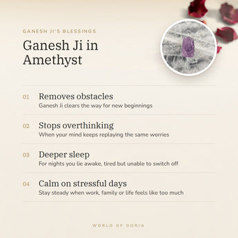 Amethyst Ganesh Ji Murti benefits – World of Oorja