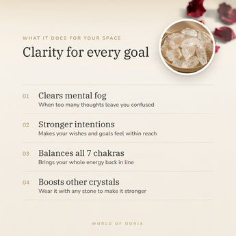 Raw Clear Quartz benefits – World of Oorja
