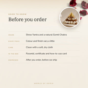 Laxmi Pyramid – good to know before you order