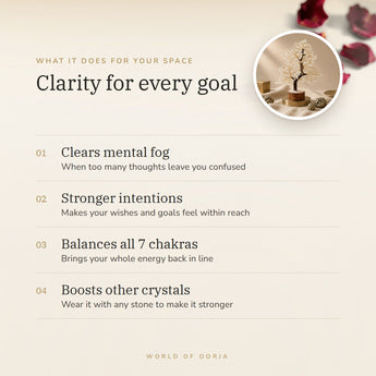 Clear Quartz Crystal Tree benefits – World of Oorja