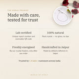 The Oorja promise – Clear Quartz Anklet, certified and energised after you order