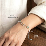 Wearing the Gemini constellation bracelet – silver
