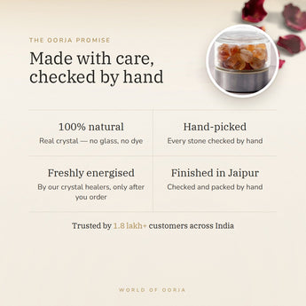 The Oorja promise – Citrine Water Bottle