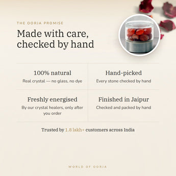 The Oorja promise – Carnelian Water Bottle