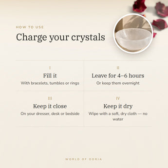 Selenite Bowl – charge your crystals, how to use and where to keep it