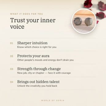 Labradorite Studs benefits – World of Oorja