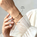 Wearing the Capricorn constellation bracelet – gold