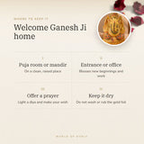 Hand-Painted Yellow Quartz Ganesha (604 g) – welcome ganesh ji home, how to use and where to keep it