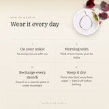 How to wear your Dhan Yog Anklet – daily wear, recharge on selenite or moonlight