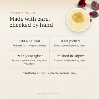 The Oorja promise – Citrine Tumble Stones