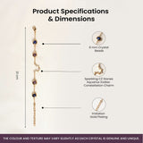 Aquarius bracelet specifications – gold