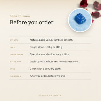 Lapis Lazuli Tumble Stones – good to know before you order