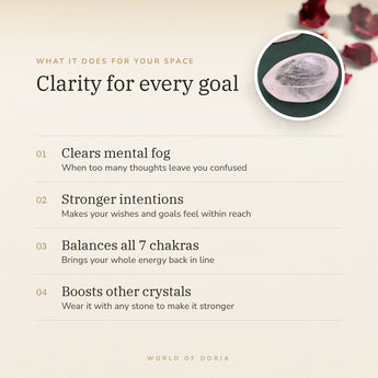Clear Quartz Crystal Diya benefits – World of Oorja