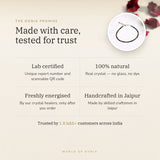 The Oorja promise – Triple Protection Anklet, certified and energised after you order