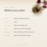 Pyrite Heart – good to know before you order
