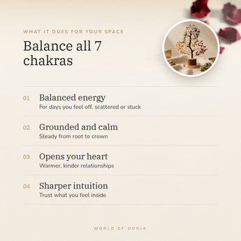 7 Chakra Crystal Tree benefits – World of Oorja