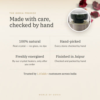 The Oorja promise – Green Aventurine Water Bottle