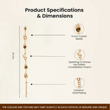 Leo bracelet specifications – gold