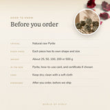 Raw Pyrite – good to know before you order
