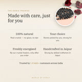 The Oorja promise – Custom Crystal Mala, 100% natural and energised after you order