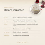 Clear Quartz Water Bottle – good to know before you order