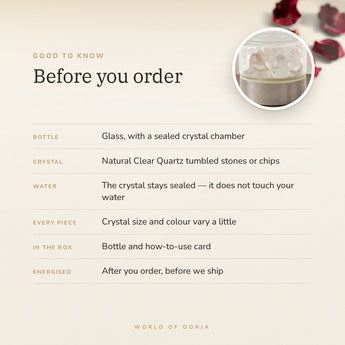 Clear Quartz Water Bottle – good to know before you order