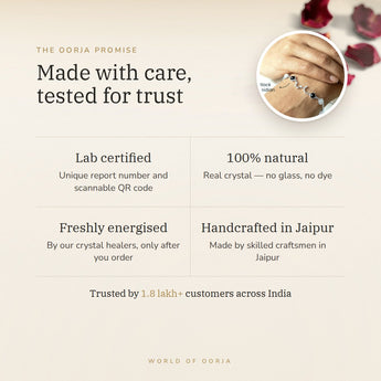 The Oorja promise – Scorpio bracelet, lab certified