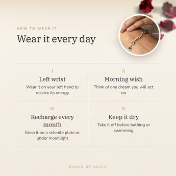 How to wear your Pisces constellation bracelet – recharge on selenite or moonlight