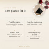 Black Tourmaline Pyramid – best places for it, how to use and where to keep it