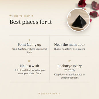 Black Tourmaline Pyramid – best places for it, how to use and where to keep it
