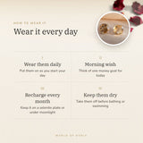 How to wear your Citrine Studs – daily wear, recharge on selenite or moonlight