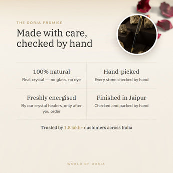 The Oorja promise – Pyrite Crystal Pen