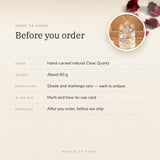 Clear Quartz Ganesh Ji Murti (60 g) – good to know before you order